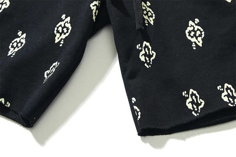 Paisley Bandana Drawstring Shorts