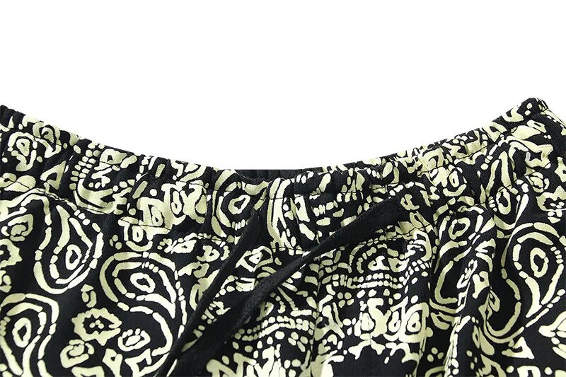 Paisley Bandana Drawstring Shorts