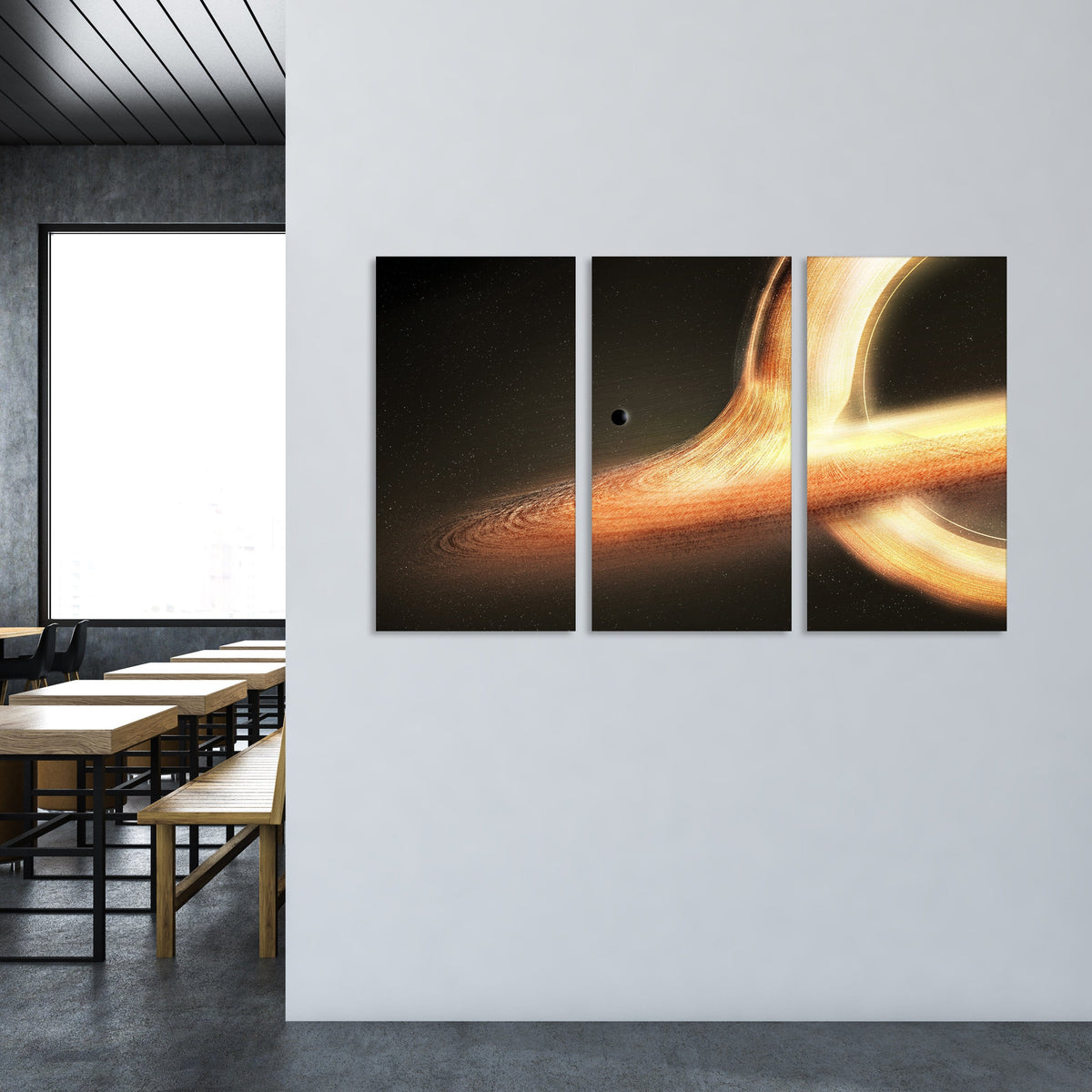 Black Vortex Canvas Art