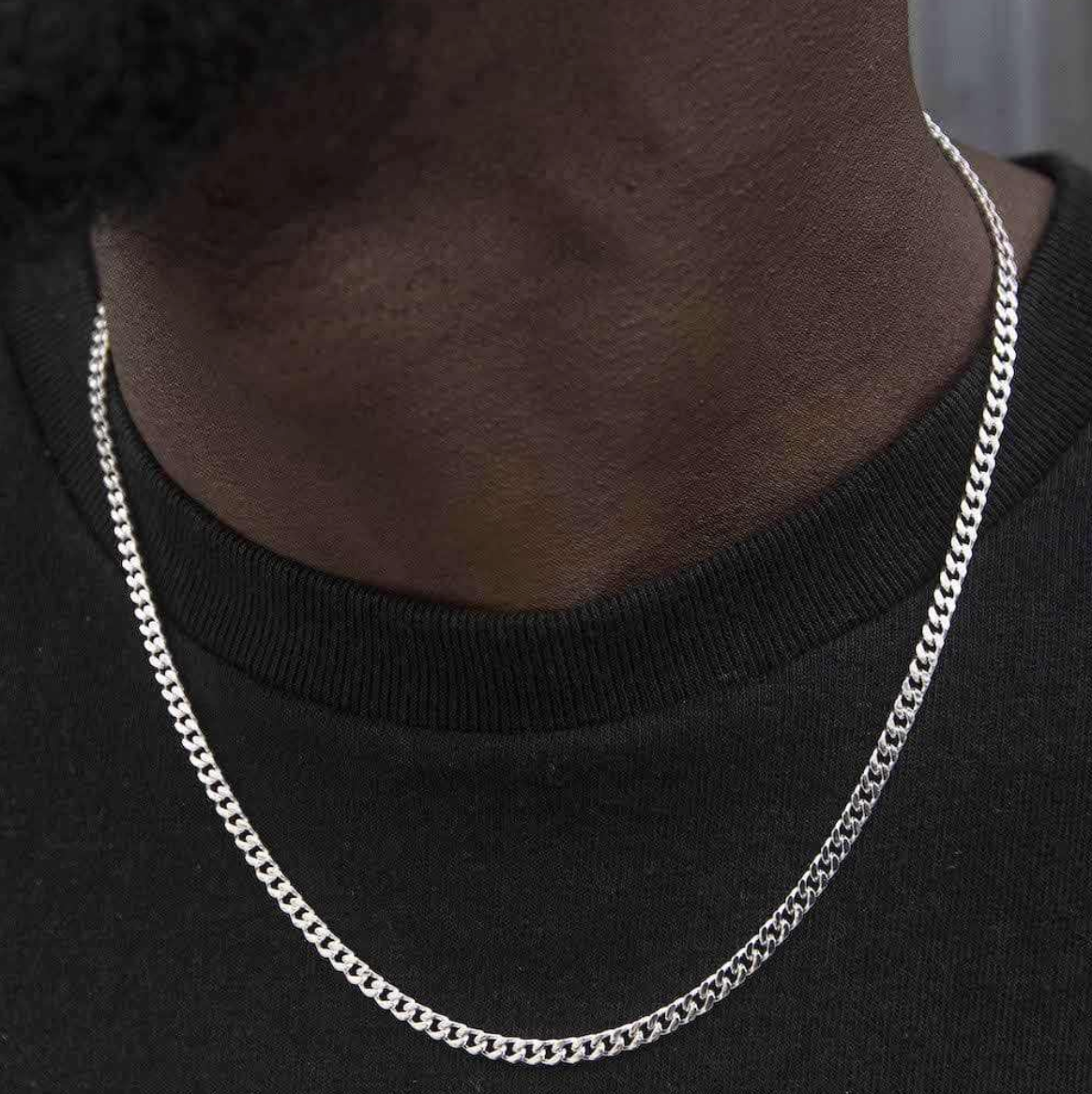 Coran White Gold Cuban Chain