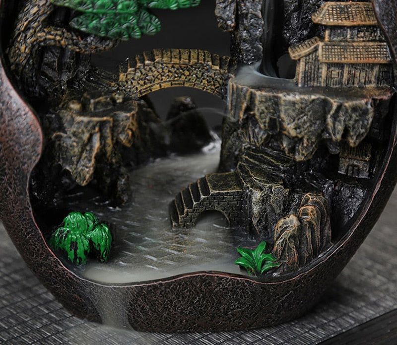 Mountain Waterfall Backflow Incense Burner