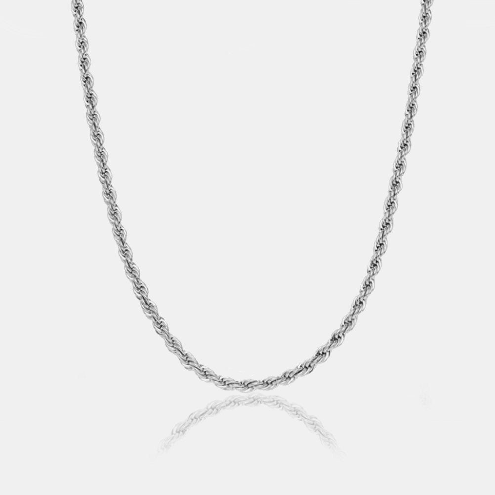 Zeus Rope Chain - White Gold