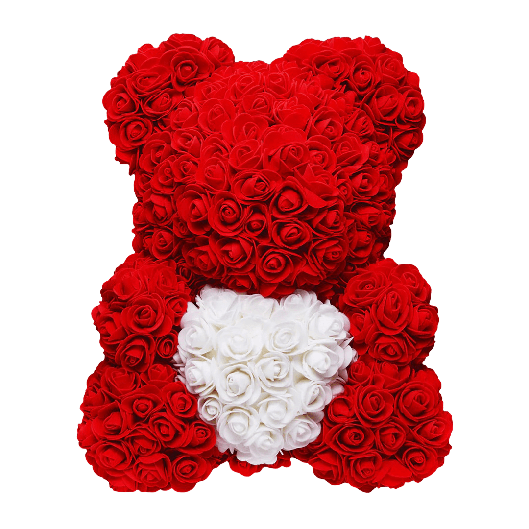 Love Heart Rose Bear