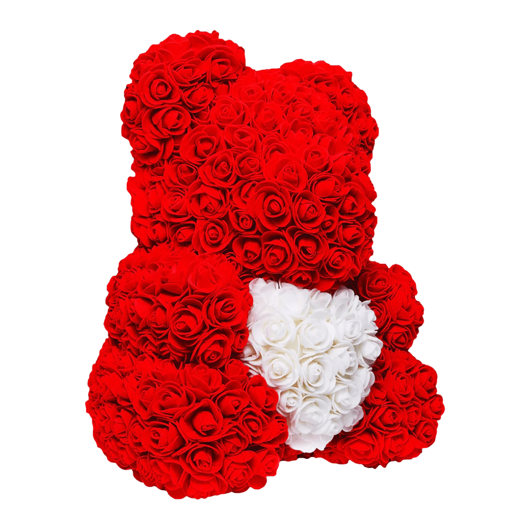 Love Heart Rose Bear